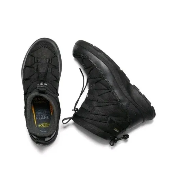 Keen Uneek SNK II Women's Size 7.5 Boots Chukka Waterproof Black Adjustable