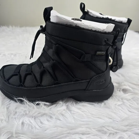 Keen Uneek SNK II Women's Size 7.5 Boots Chukka Waterproof Black Adjustable
