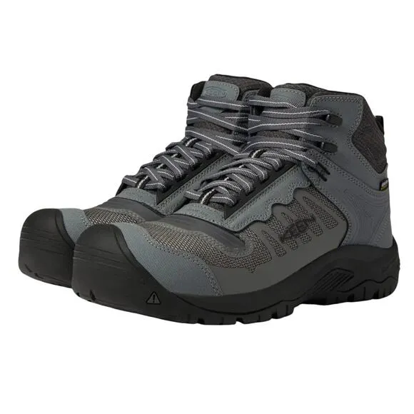 Keen Utility Mens Reno KBF Mid Work Boot US 9.5D Gray Composite Toe WP NIB