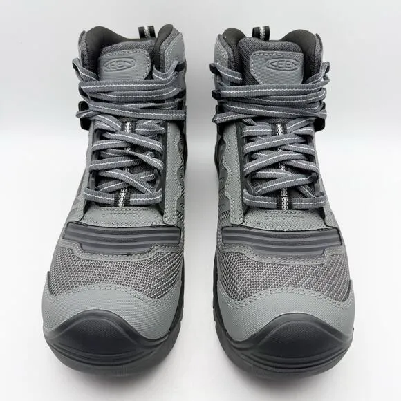 Keen Utility Mens Reno KBF Mid Work Boot US 9.5D Gray Composite Toe WP NIB
