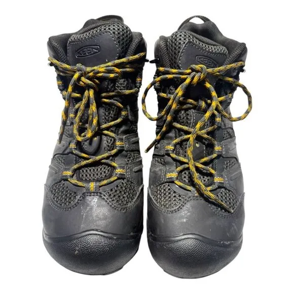 Keen Utlility Lansing Steel Toe Boots Size 8 Black