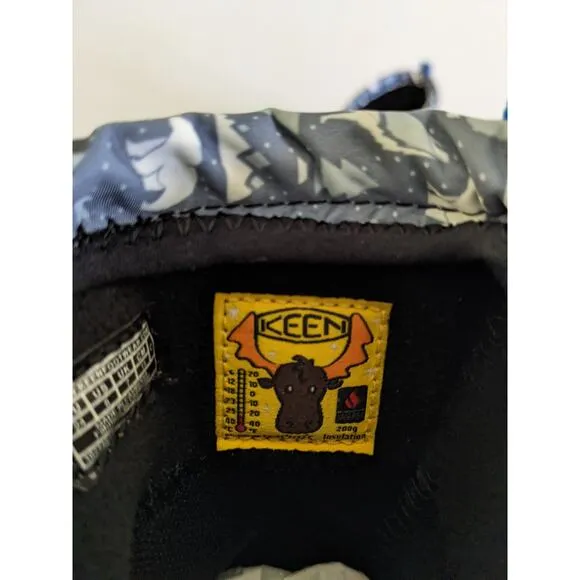 Keen Winterport Neo DT Waterproof Boot Sz 8 Toddler Steel Grey/ Brilliant Blue