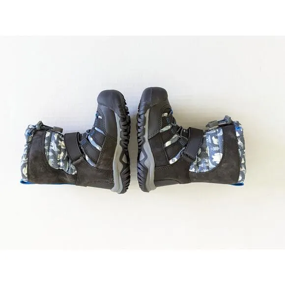 Keen Winterport Neo DT Waterproof Boot Sz 8 Toddler Steel Grey/ Brilliant Blue