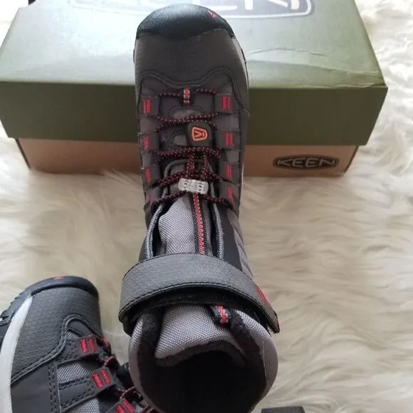 KEEN Snowport Neo Toddler Boy Boots Grey/Red Size 8