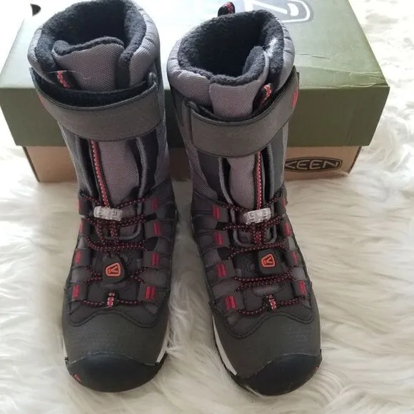 KEEN Snowport Neo Toddler Boy Boots Grey/Red Size 8