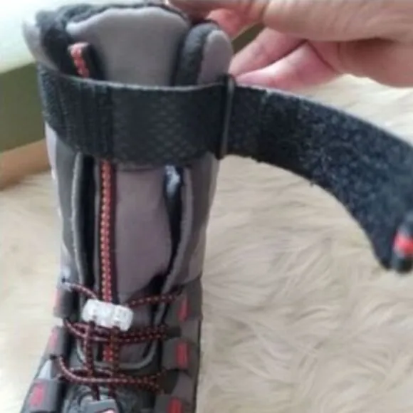 KEEN Snowport Neo Toddler Boy Boots Grey/Red Size 8