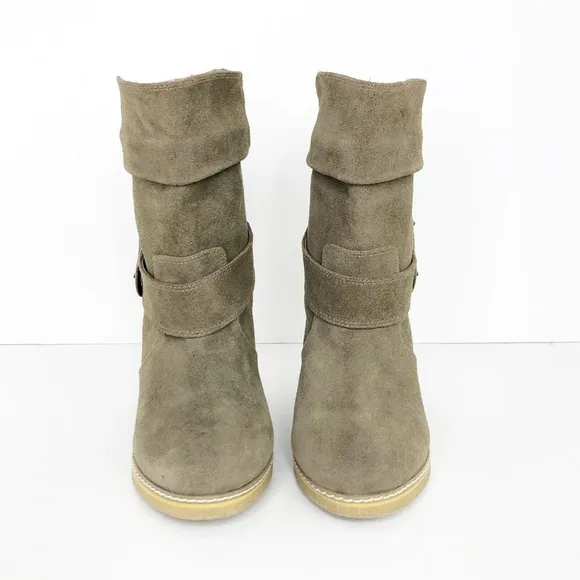KELSI Dagger suede wedge ankle boots