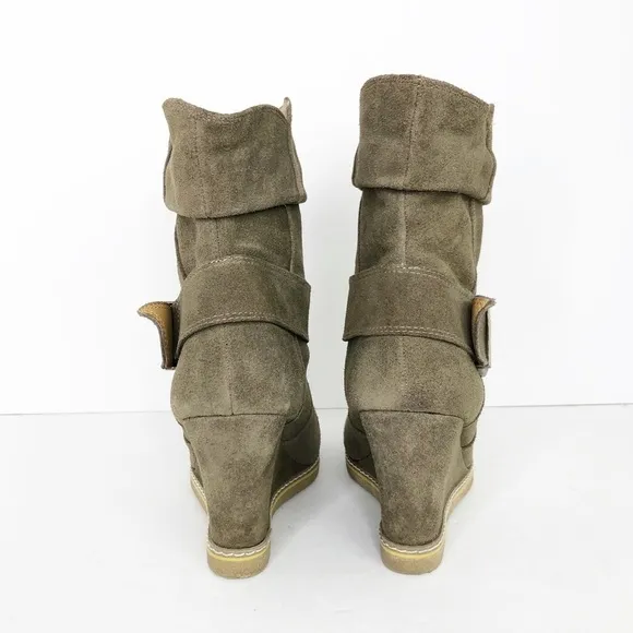 KELSI Dagger suede wedge ankle boots