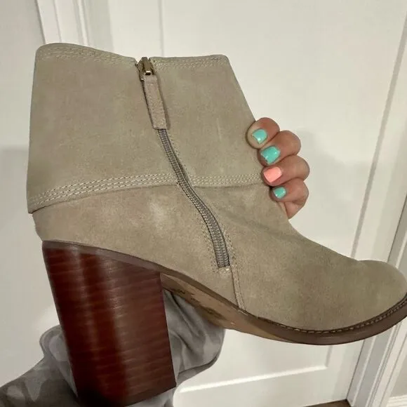 KELSI DAGGER BROOKLYN chunky heel booties boots - leather - size 12