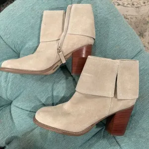 KELSI DAGGER BROOKLYN chunky heel booties boots - leather - size 12