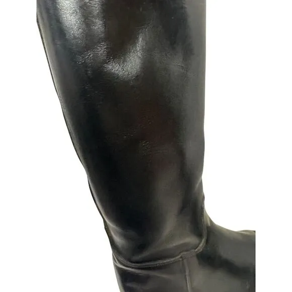 Kemptown | Tall Black Leather Boots, English‎ Riding Women's Size 6.5