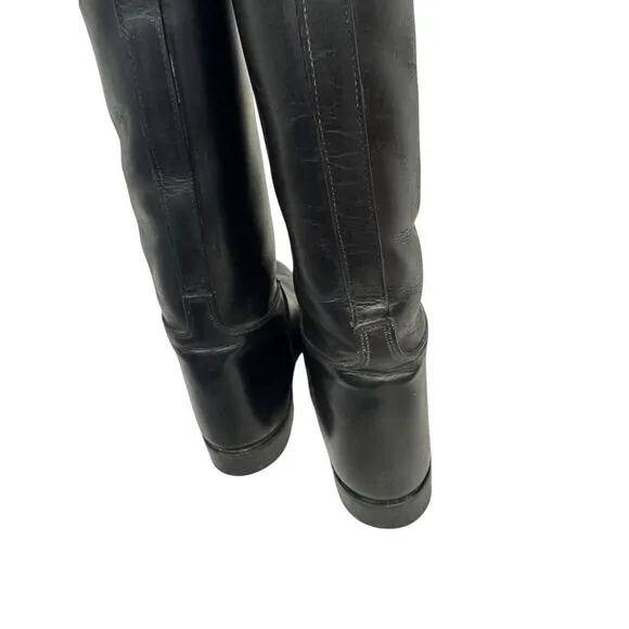 Kemptown | Tall Black Leather Boots, English‎ Riding Women's Size 6.5
