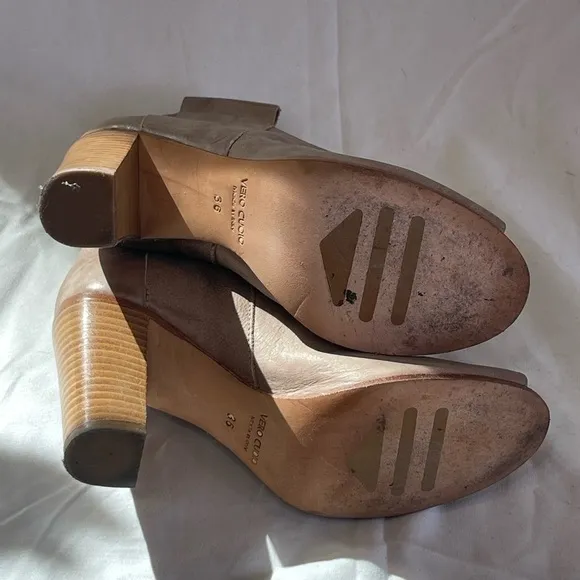 Kenneth Cole Vero Cuoio Made In Italy Leather Booties Women's Size 36