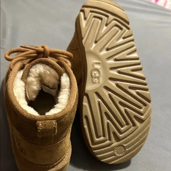 Kids Tan Suede Boots