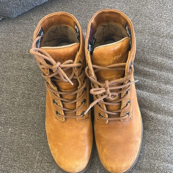 KODIAK Waterproof Combat Boots Womens Taupe Leather Thinsulate Insulated Sz 8.5
