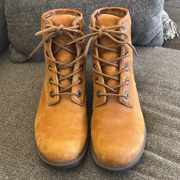 KODIAK Waterproof Combat Boots Womens Taupe Leather Thinsulate Insulated Sz 8.5