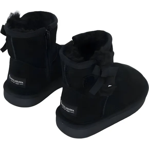 Koolaburra by UGG Girls Victoria Mini Black Fashion Boot, 6 Toddler US