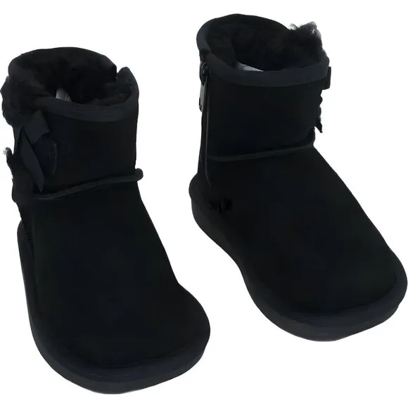 Koolaburra by UGG Girls Victoria Mini Black Fashion Boot, 6 Toddler US