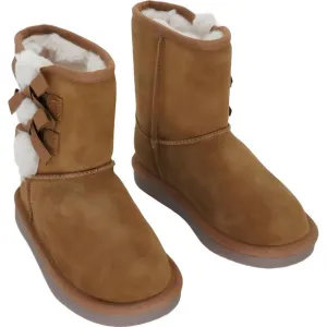 Koolaburra by UGG Girls Victoria Short Fashion Boot Chestnut Size 11