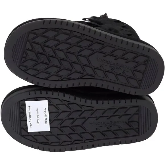 Koolaburra by UGG Kid's Victoria Tall Fashion Boot, Black, Size 12