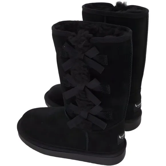 Koolaburra by UGG Kid's Victoria Tall Fashion Boot, Black, Size 12