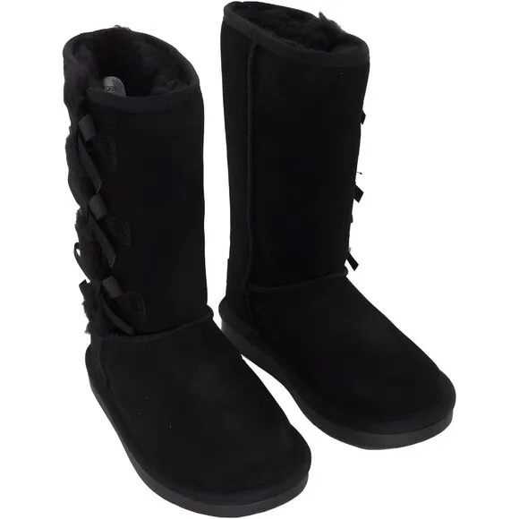 Koolaburra by UGG Kid's Victoria Tall Fashion Boot, Black, Size 12