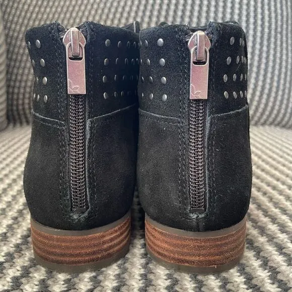 Koolaburra by Ugg Giyah Black Suede Studded Ankle Boots Women’s Shoe Size 9.5