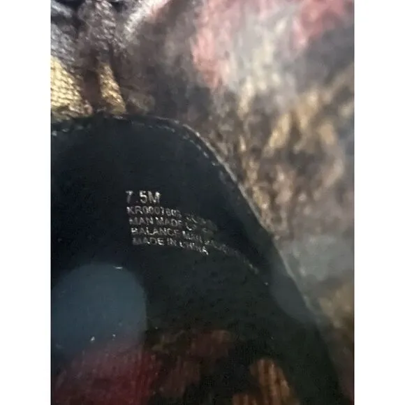 Kork-Ease Ankle Bootie Leather Black‎ Block Heel Women's 7.5 Trisha retail $230