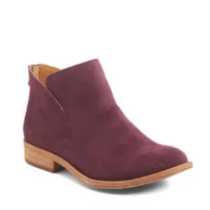 Kork-Ease‎ Ryder Short Ankle Boots Purple leather block heels NWOT B 215