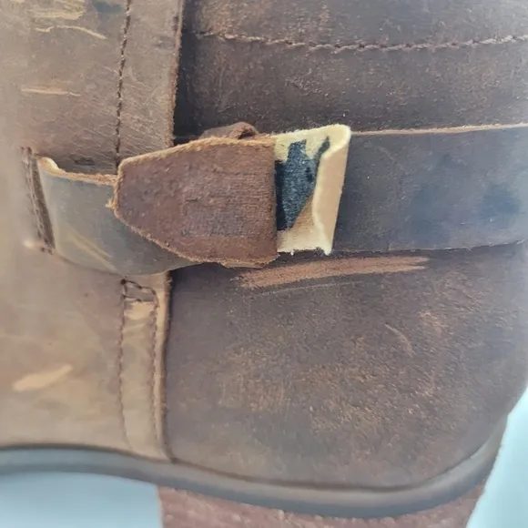 Korks by Kork-Ease Sonya Brown Leather Ankle Boots Size 10
