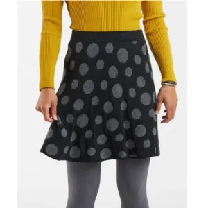 Krimson Klover for Title Nine Whimsy Merino Wool Snow Polka Dot Skirt | MEDIUM