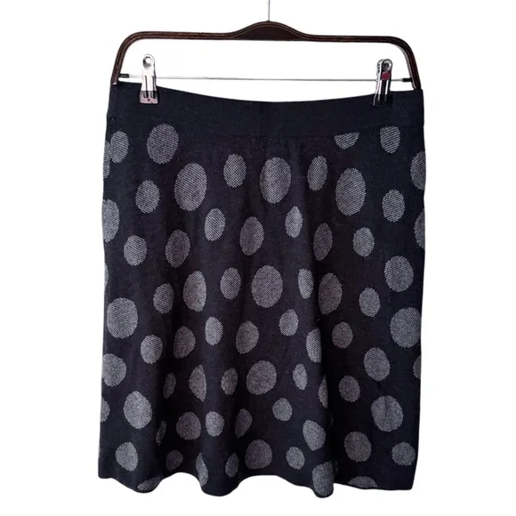 Krimson Klover for Title Nine Whimsy Merino Wool Snow Polka Dot Skirt | MEDIUM