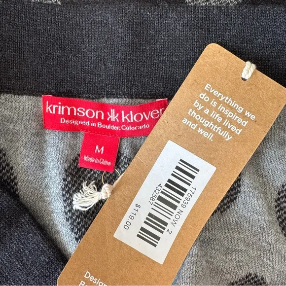 Krimson Klover for Title Nine Whimsy Merino Wool Snow Polka Dot Skirt | MEDIUM
