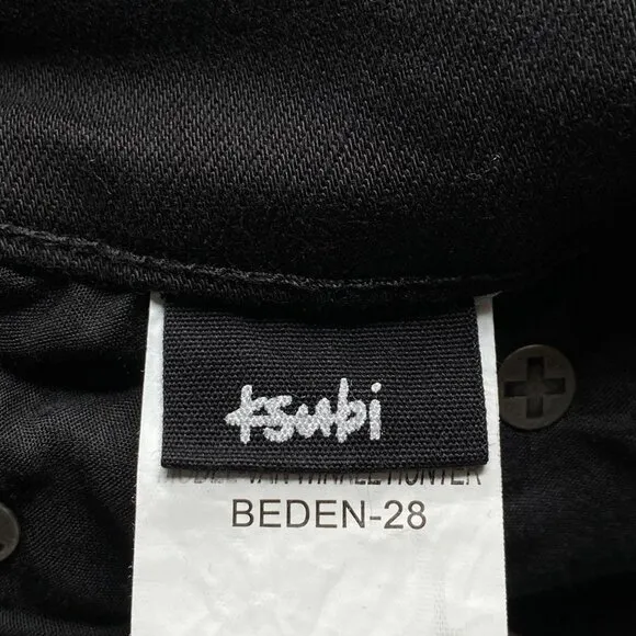Ksubi Men’s Van Winkle Hunter Skinny Jeans Black Size 28 Distressed Embroidered