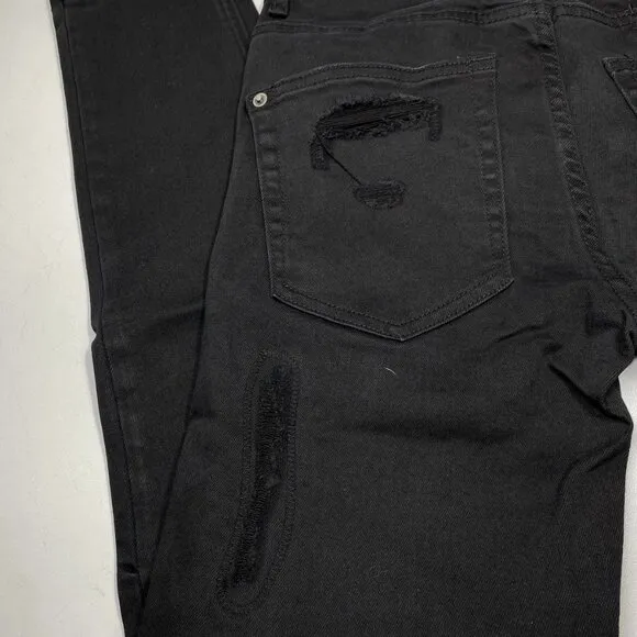 Ksubi Men’s Van Winkle Hunter Skinny Jeans Black Size 28 Distressed Embroidered