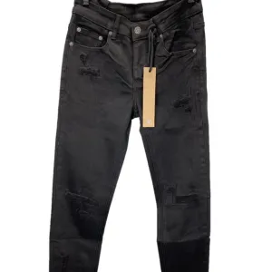 Ksubi Men’s Van Winkle Hunter Skinny Jeans Black Size 28 Distressed Embroidered
