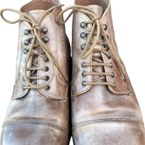 KURT GEIGER BROUGE TAUPE LEATHER BOOTS SIZE 43