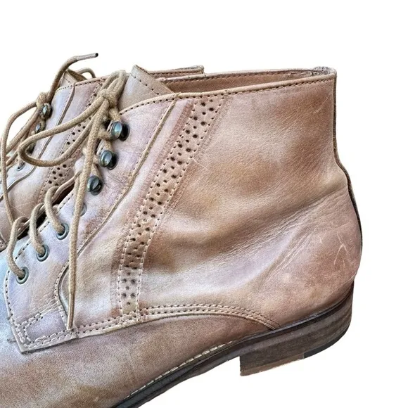 KURT GEIGER BROUGE TAUPE LEATHER BOOTS SIZE 43