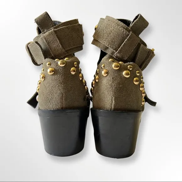 Kurt Geiger London Gray Suede Studded Boots US6.5 ($260)