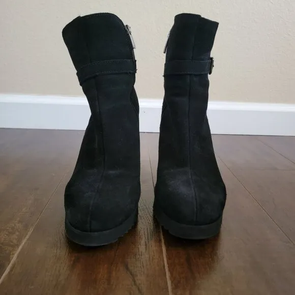 La Canadienne Melany Boots Womens 9.5 Suede Chic Contemporary Designer Luxury