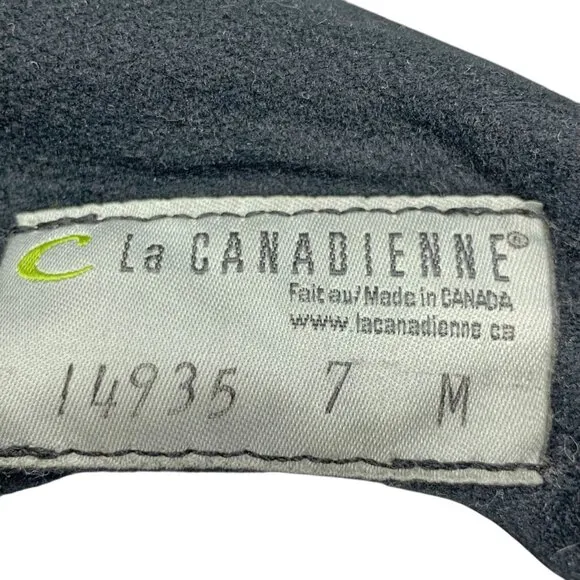 La Canadienne ‎ Orly Black Suede Platform Wedge Waterproof Boots