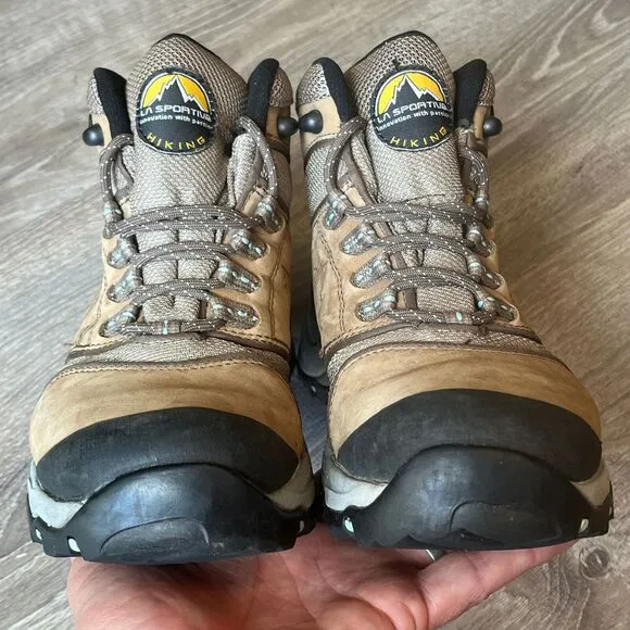 La‎ Sportiva FC Eco 3.2 GORE-TEX Mid Hiking Boots Brown Leather Womens 8 EU 39.5
