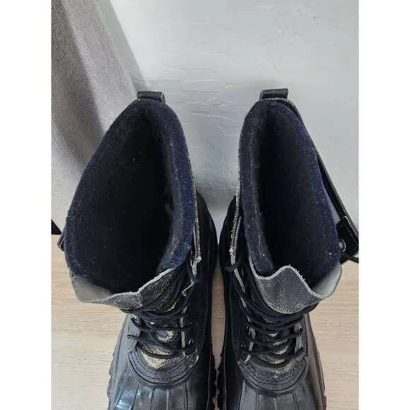 LaCrosse Outdoorsman Sz 10 Winter Wool Insulated Neoprene Boots STEEL TOE SHANK