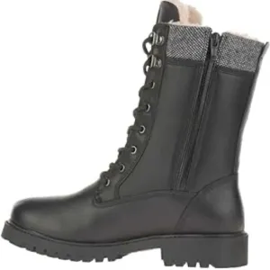 Lamik Rogue 8 Heat Mx Women's Black Lace-Up/Zipper Sides Combat Boots Size 8