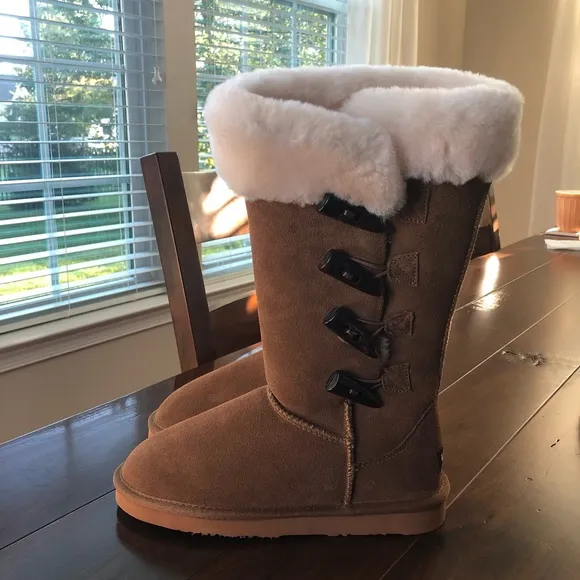 Lamo Chestnut Suede Brianna Tall Boots 6 NEW!