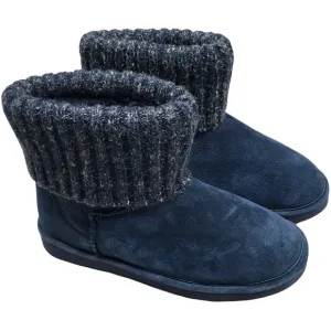 LAMO Empire Boots Leather Suede Ankle High Fleece Lined Women's 11 Sweater Cuff