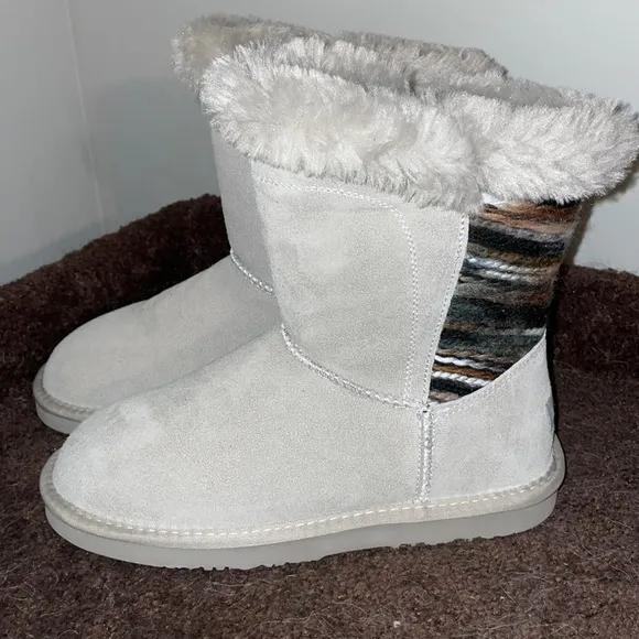 Lamo suede splash secure grey boots size 6 nwt