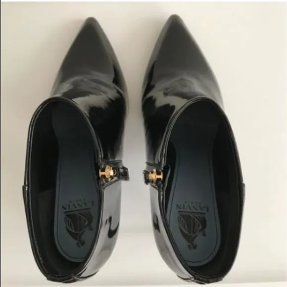 Lanvin patent leather ankle boots