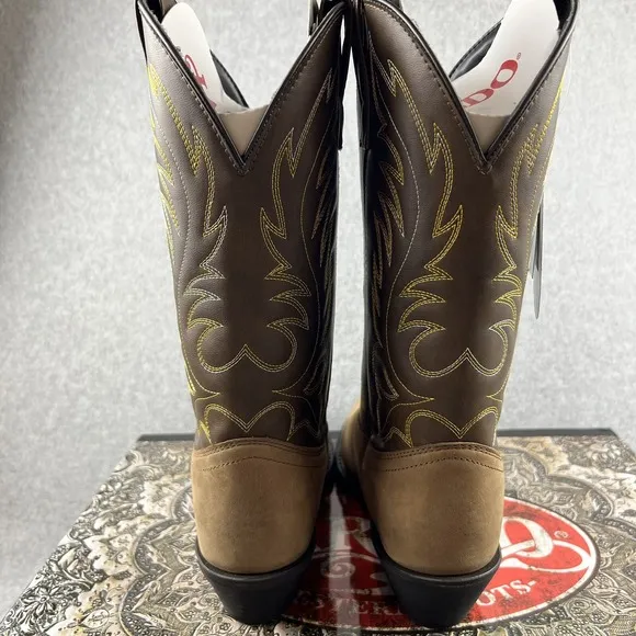 Laredo Authentic Leather Western Distressed Cowboy Boots size 8 Women New