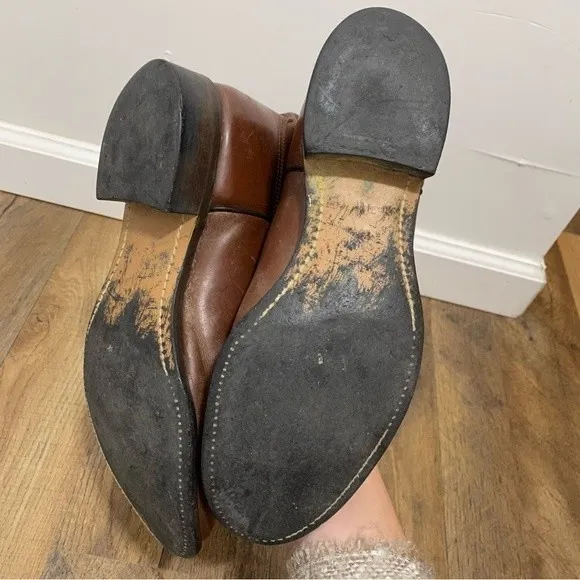 Laredo size 9 Brown Leather Western Style Cowboy Riding Boots